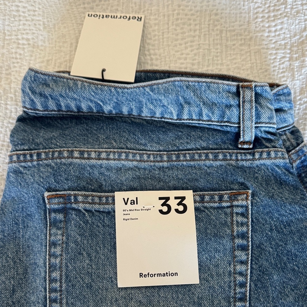 Reformation Mid Rise Jeans - Val